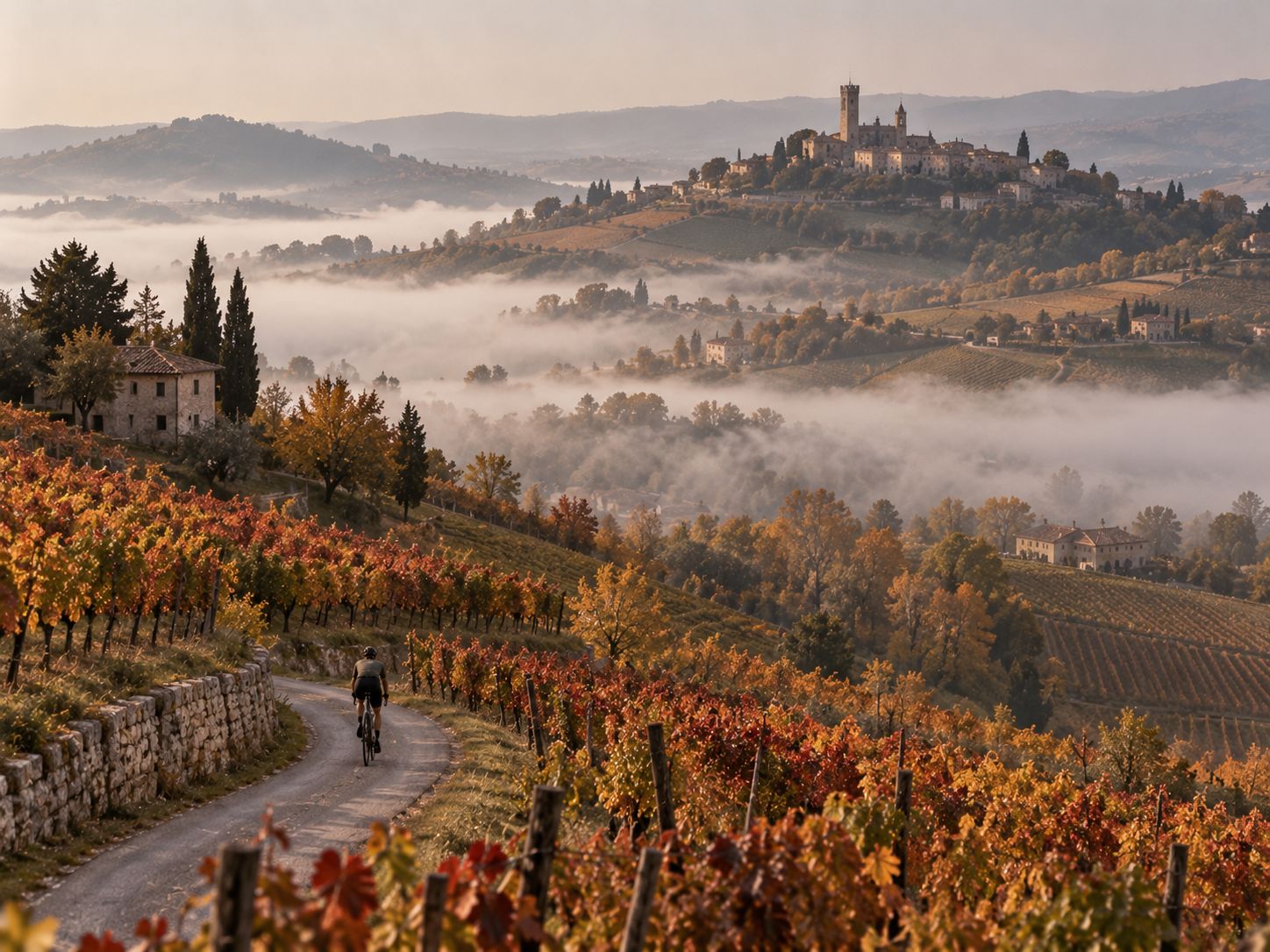 Langhe vineyard terraces