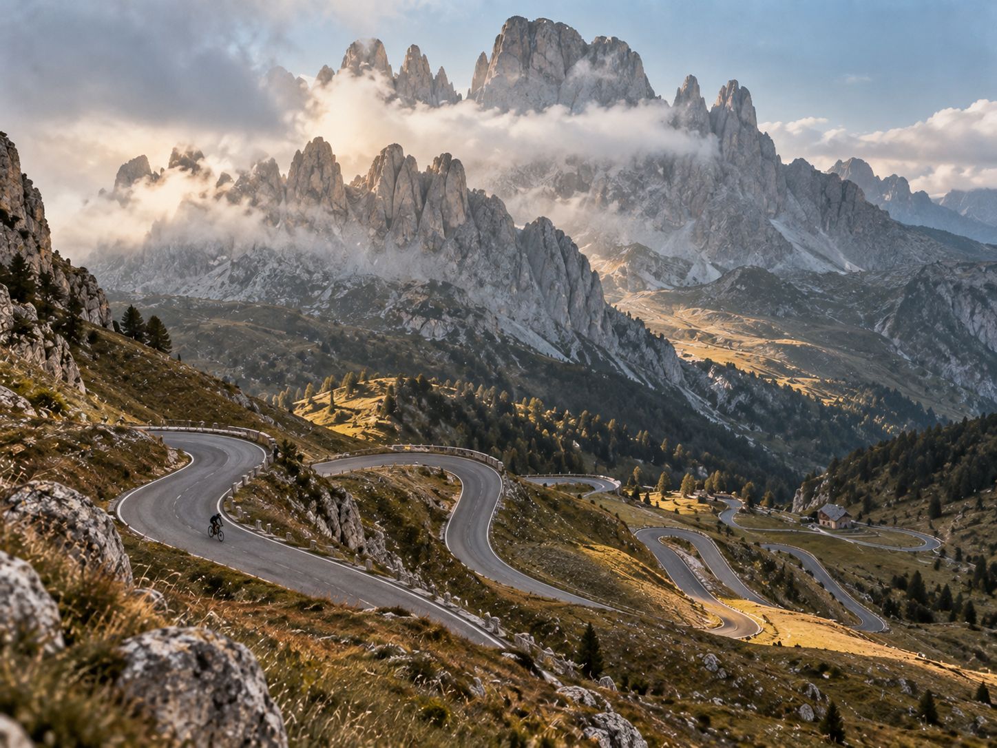 Passo Giau switchbacks
