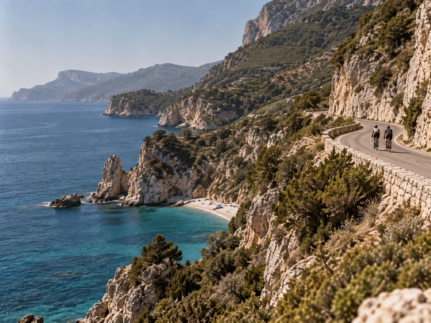 Coastal road near Cala Gonone